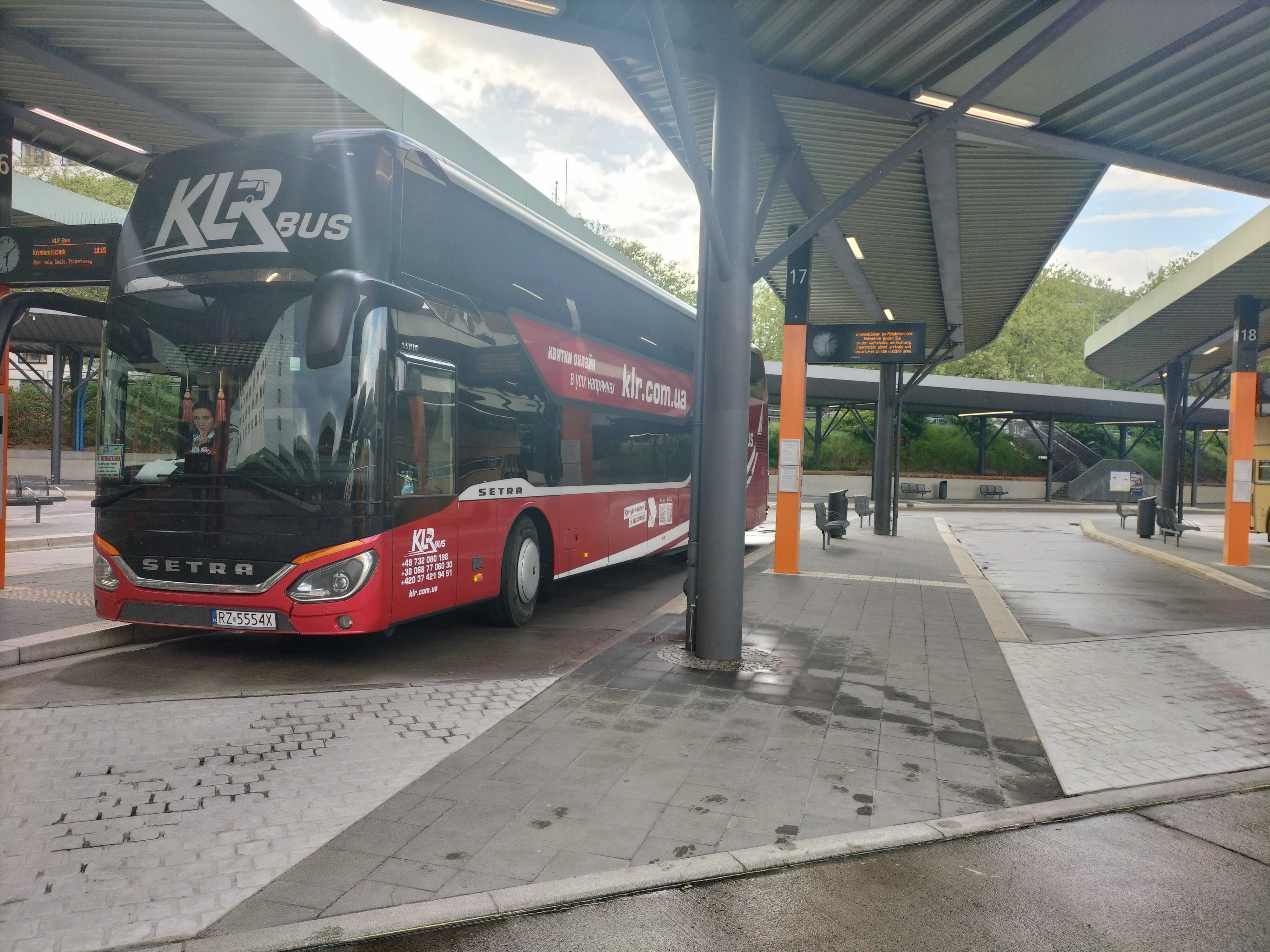 KLR Bus in Berlin Bus Station