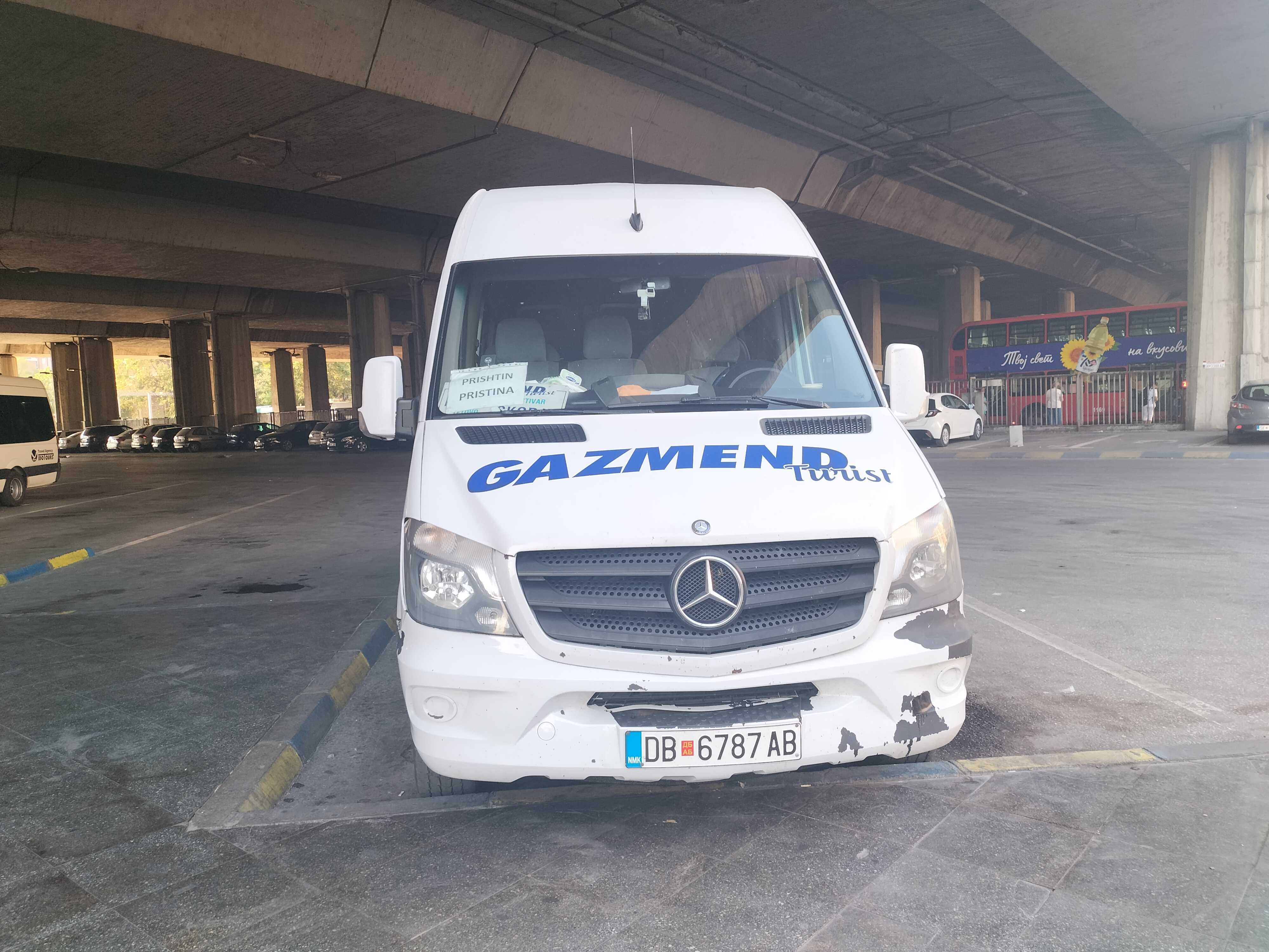 Gazmend Turist Minibus from the front