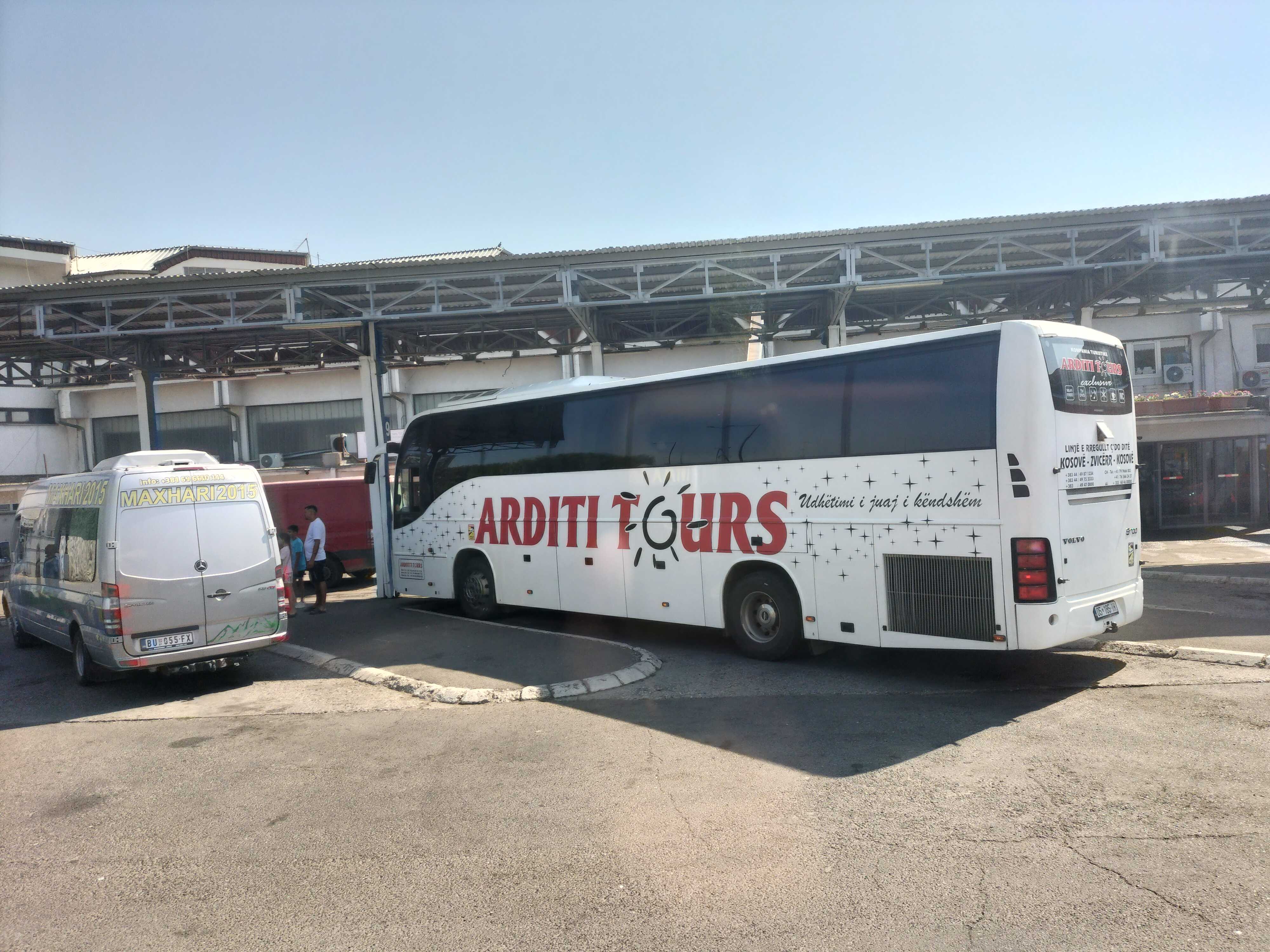 Arditi Tours Bus in Prizren Bus Station