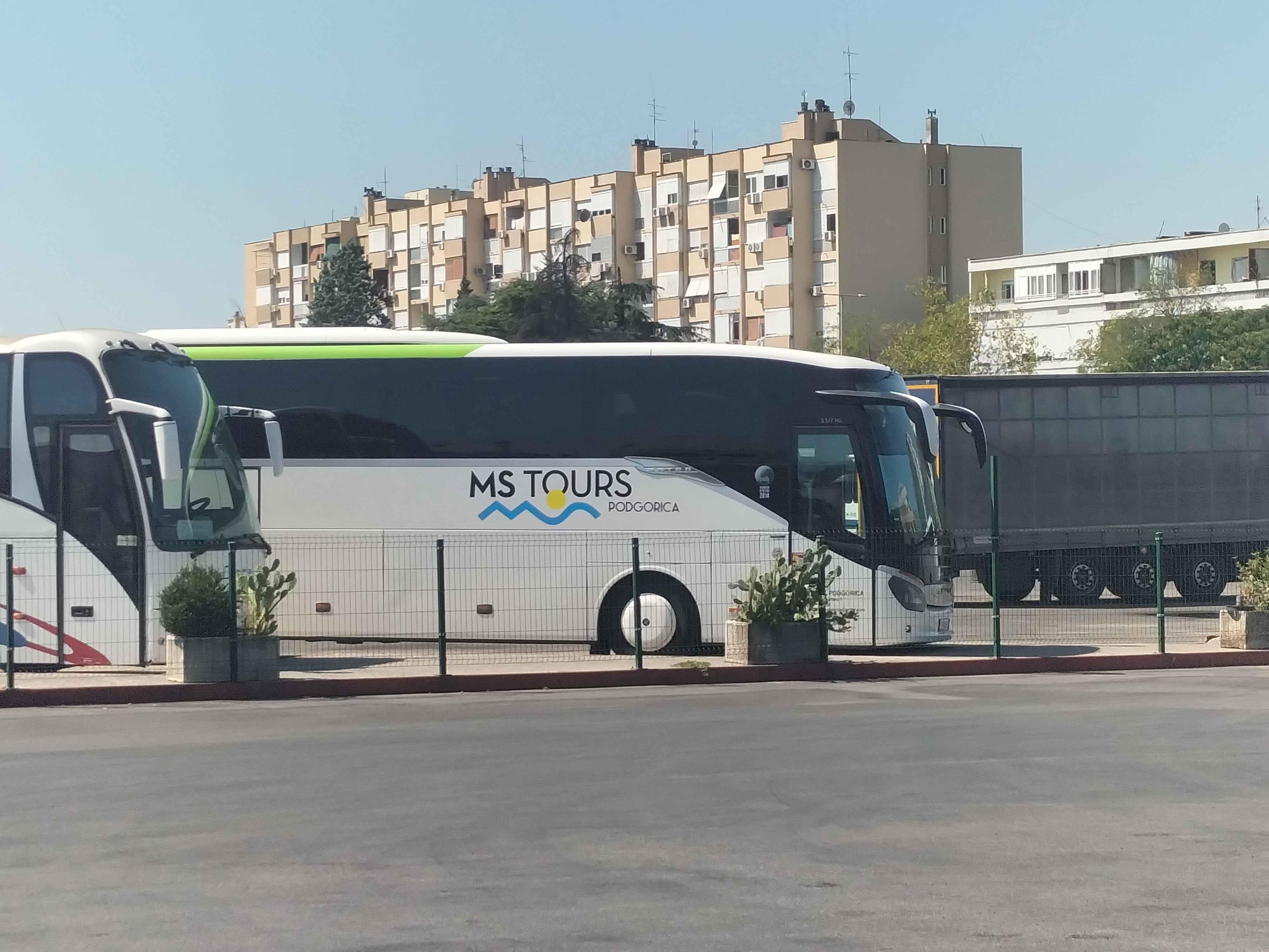 MS Tours Bus in Podgorica, Montenegro