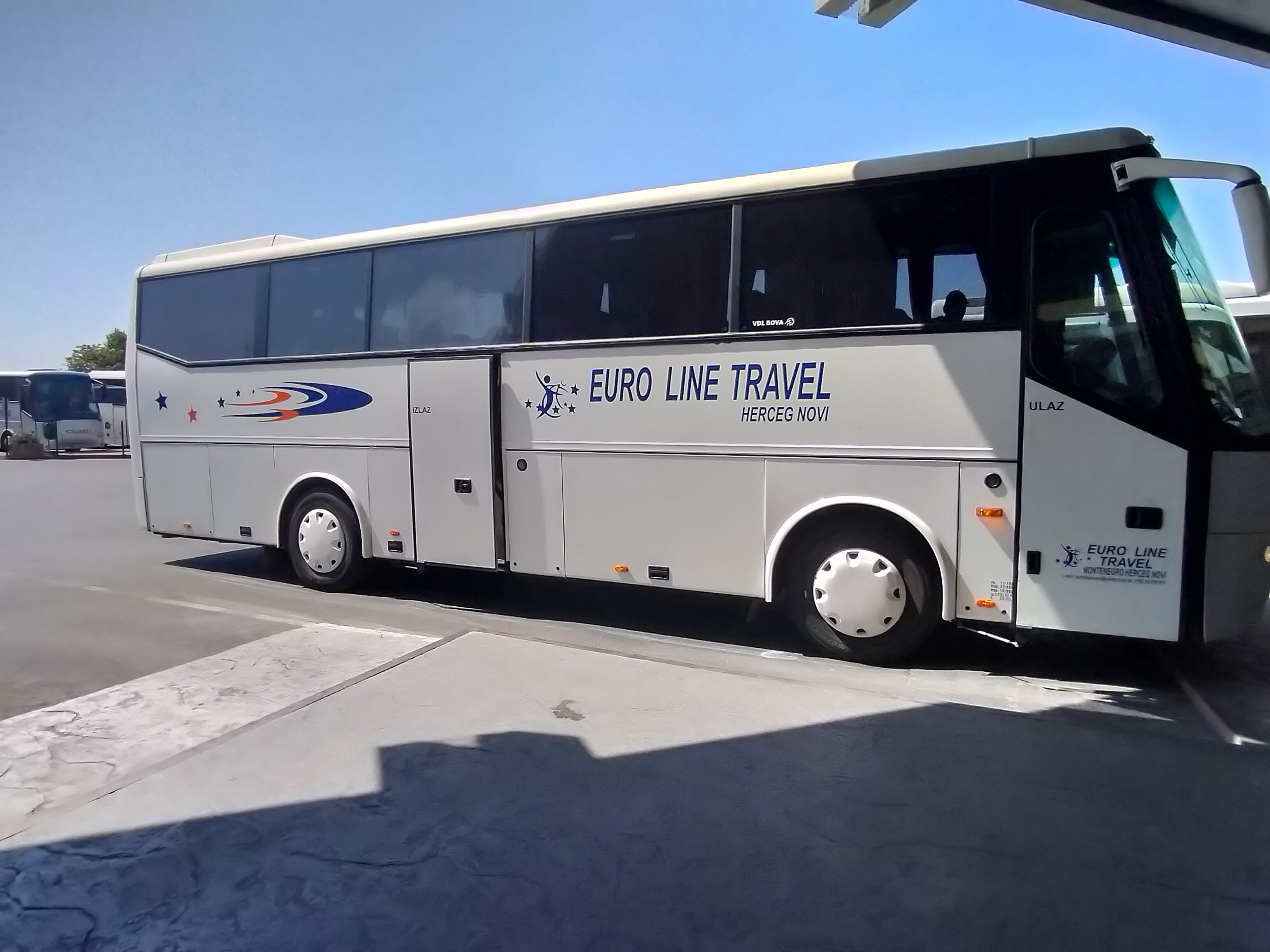 Euro Line Travel Bus in Podgorica, Montenegro