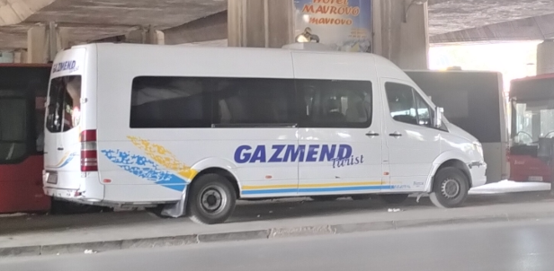 Gazmend Turist Minibus in Skopje Bus Station